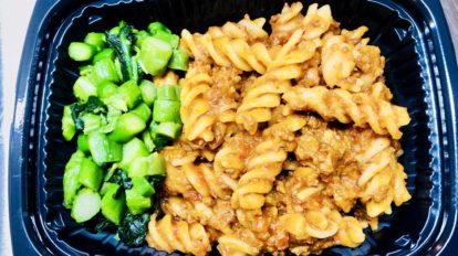 Bolognese Pasta With green veggies